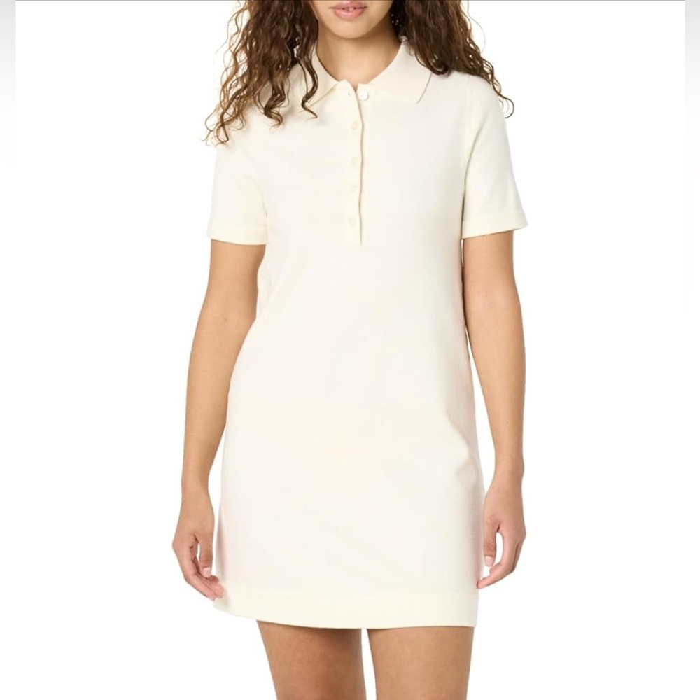 The Drop Womens Tenise Polo Mini Sweater Dress